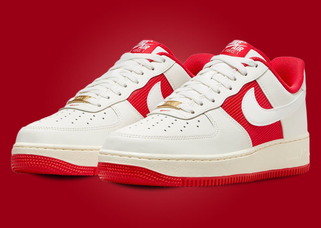 Nike Air Force 1 Low Athletic Department White Red
