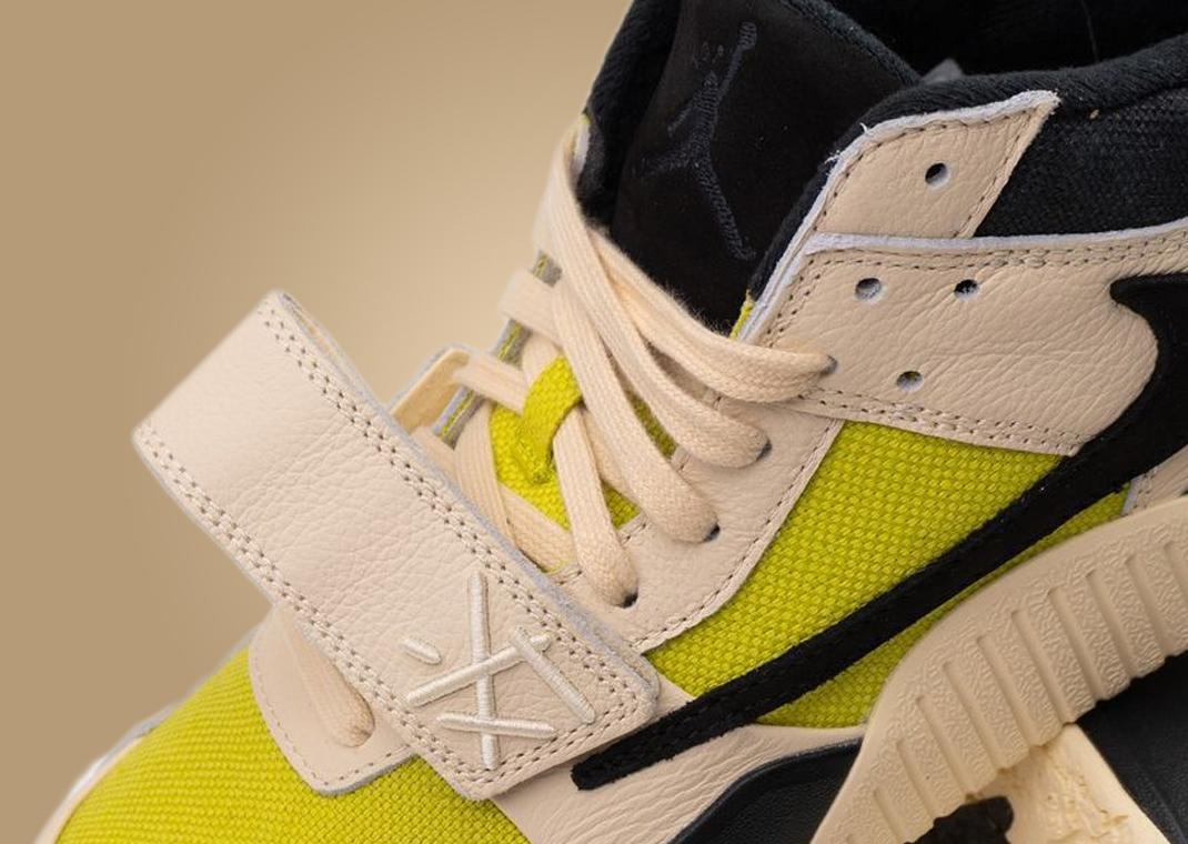 Travis Scott x Jordan Jumpman Jack TR Muslin Bright Cactus Detail