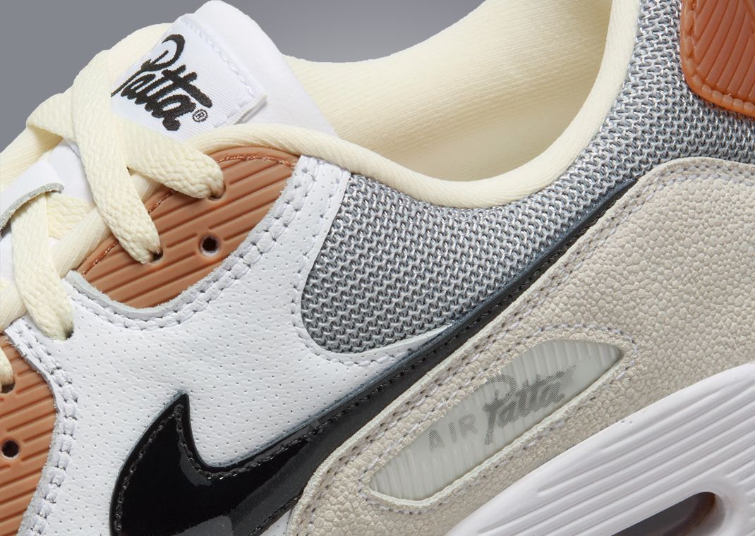 Patta x Nike Air Max 90 Waves Particle Grey Coconut Milk Detail