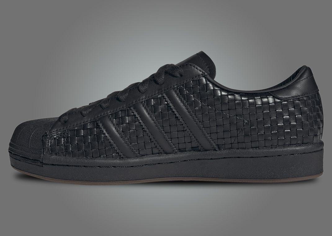 adidas Superstar Vintage Woven Black W Medial