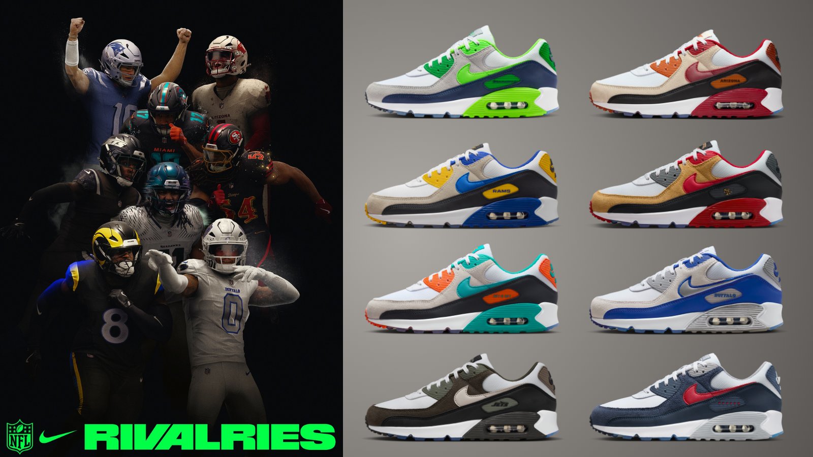 Nike is Launching Eight NFL Team Air Max 90 Colorways