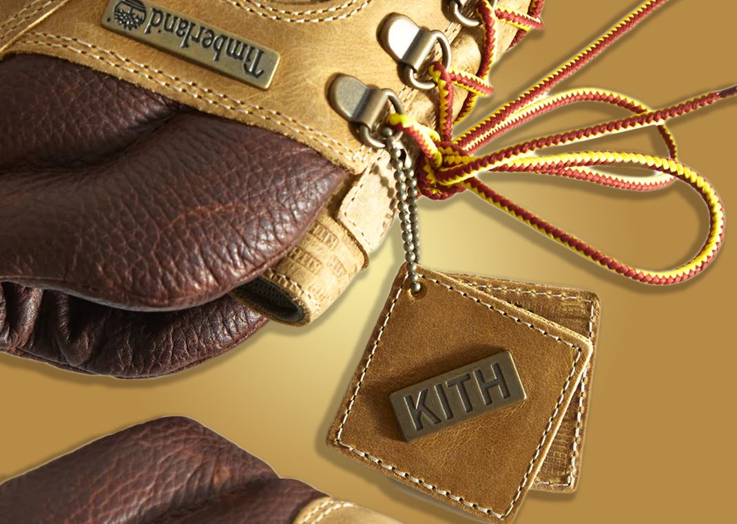 Ronnie Fieg x Timberland Field Boot Kithmas Leather Brown Detail