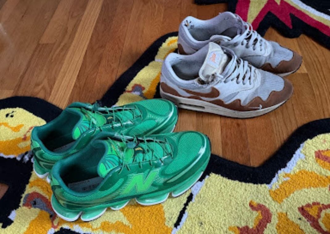 Drew's NB 2000 Bibliotecas and Patta x Nike Air Max 1 Waves