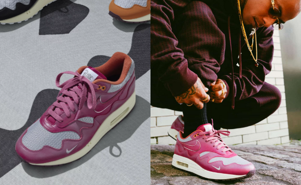 Nike Air Max 1 Patta Waves Rush Maroon パタ ウェーブ Nike Air Max 1 Patta Waves Rush Maroon (with Bracelet) Men's