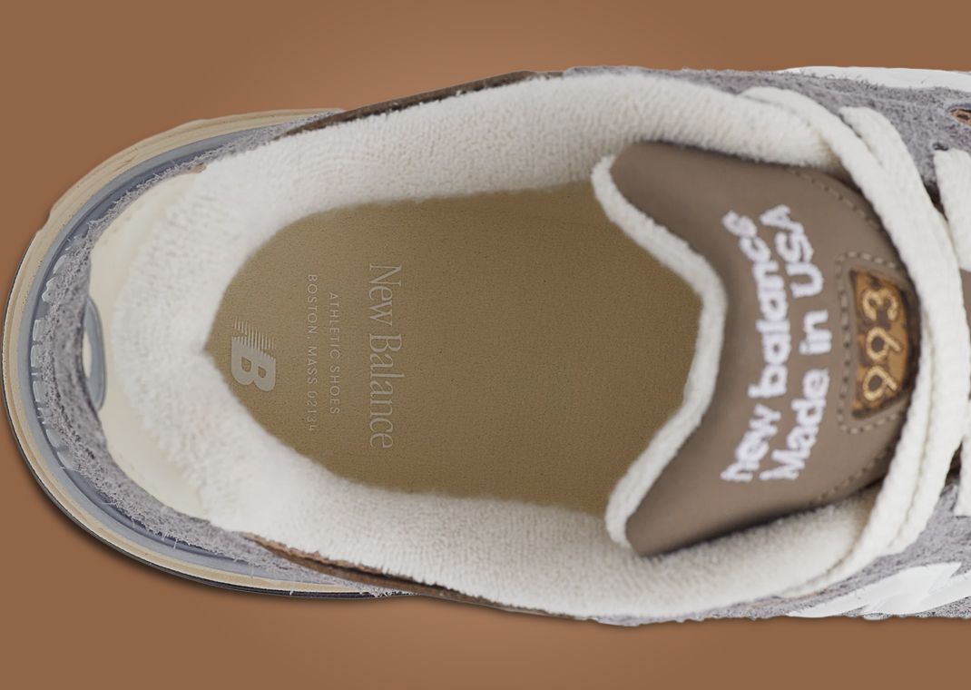 New Balance 993 Made in USA Sea Salt Castlerock Insole