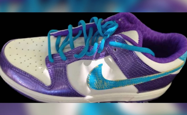 First Look: The Hornets Colored Nike Kobe Dunk Low Protro is Covered in Snakeskin