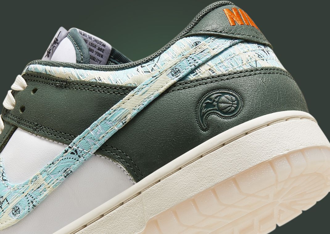 Nike Dunk Low Paisley Hoops Heel