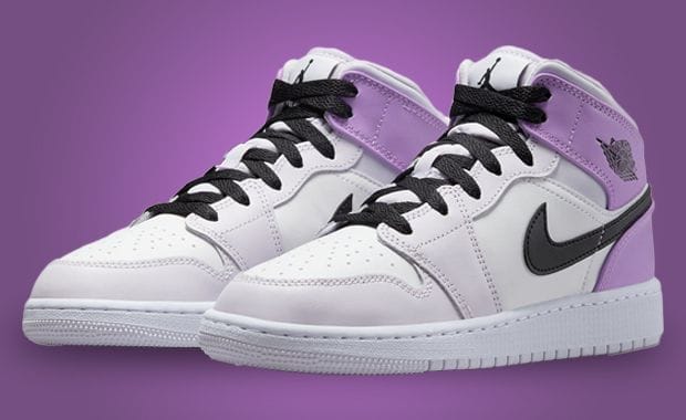 Barely Grape And Rush Fuchsia Adorn The Air Jordan 1 Mid
