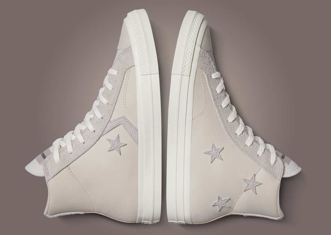 Daily Paper x Converse Star Player 76 Hi White Sand Lateral and Medial