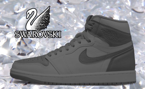 Swarovski x Air Jordan 1 Retro High OG Vast Grey (W) Teaser