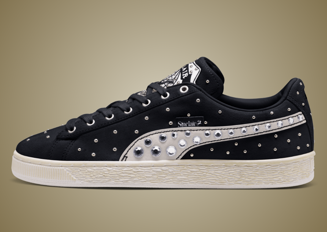 Sinclair x Puma Suede Black - Lateral