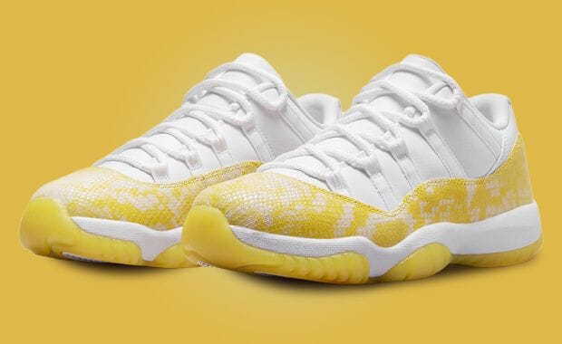 Yellow Python Dresses This Air Jordan 11 Low Snake Edition