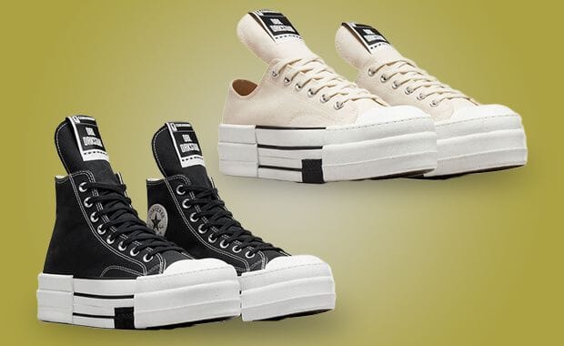 The Rick Owens x Converse DRKSHDW DBL DRKSTAR Pack Releases September 8