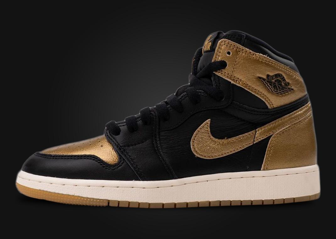 The Air Jordan 1 High Black Metallic Gold Releases August 2024