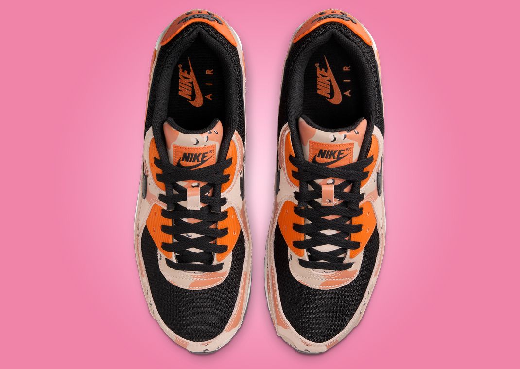 Nike Air Max 90 Camo Bio Beige Safety Orange Top