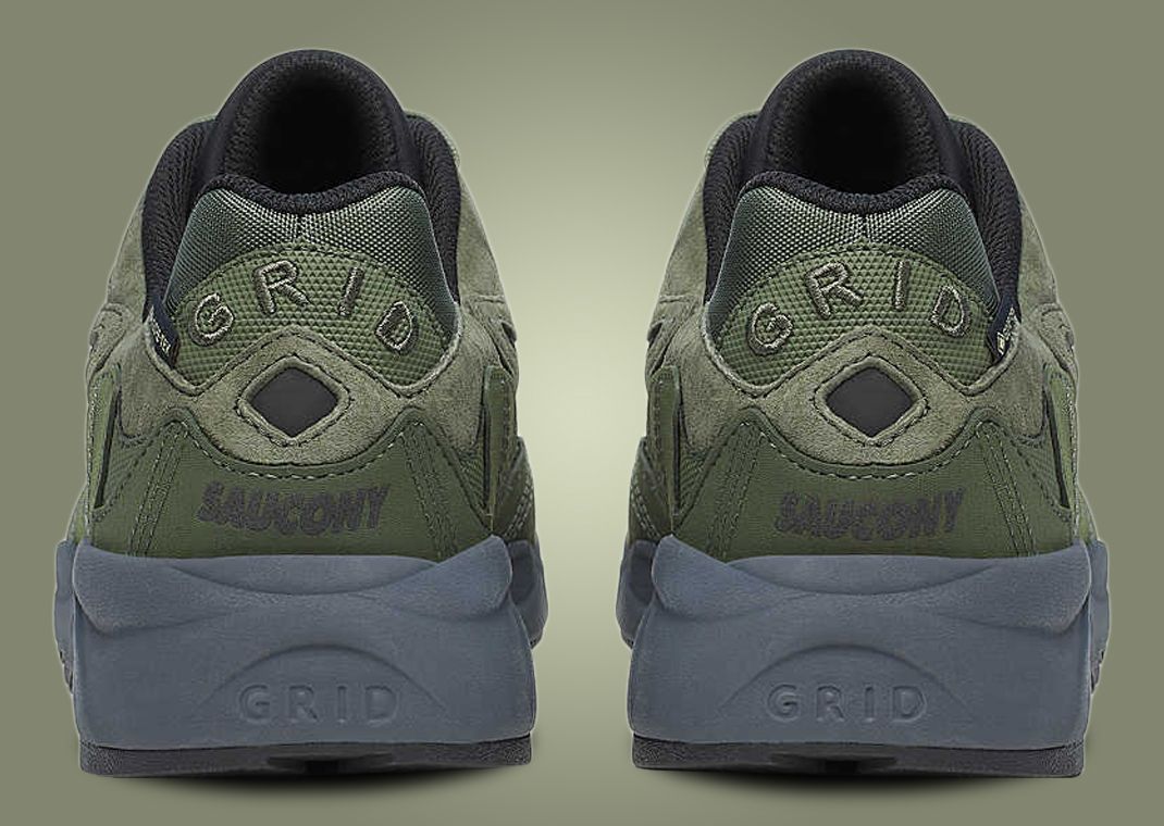 Saucony Grid Shadow 2 GTX Forest Heel
