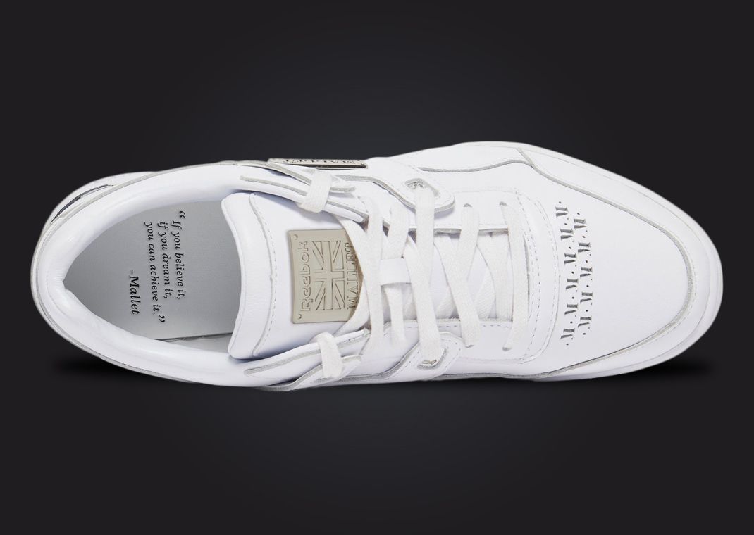 Mallet London x Reebok Workout Plus Lo White Top