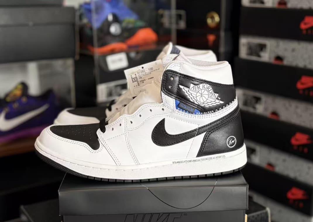 The fragment design x Union LA x Air Jordan 1 High White Black
