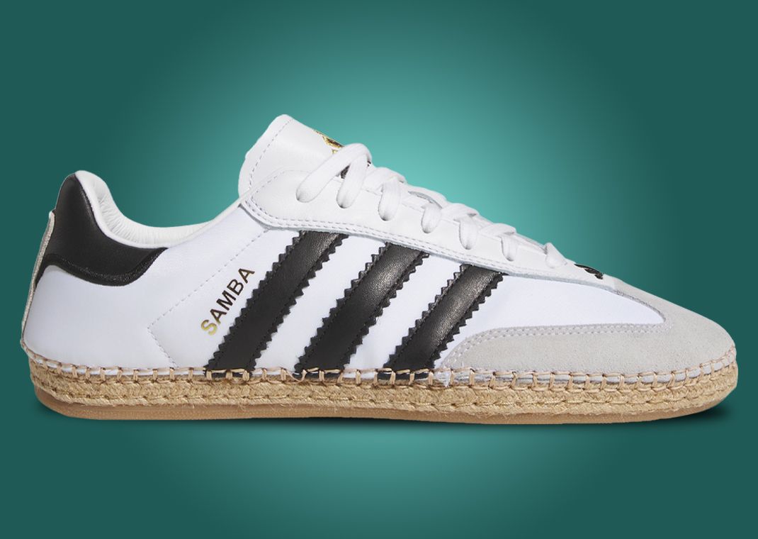 CLOT x adidas Samba Espadrille White Black - Lateral