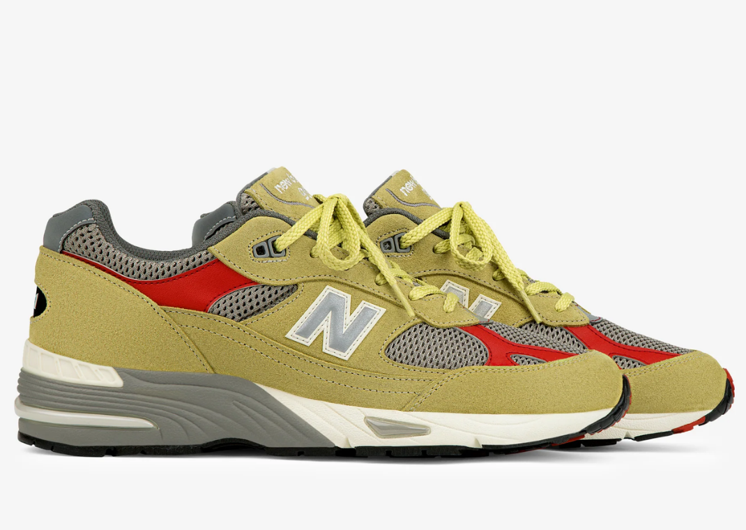 Aime Leon Dore x New Balance 991 Made in UK Celery Lateral