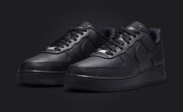 Nike Air Force 1 Low Black Perforations