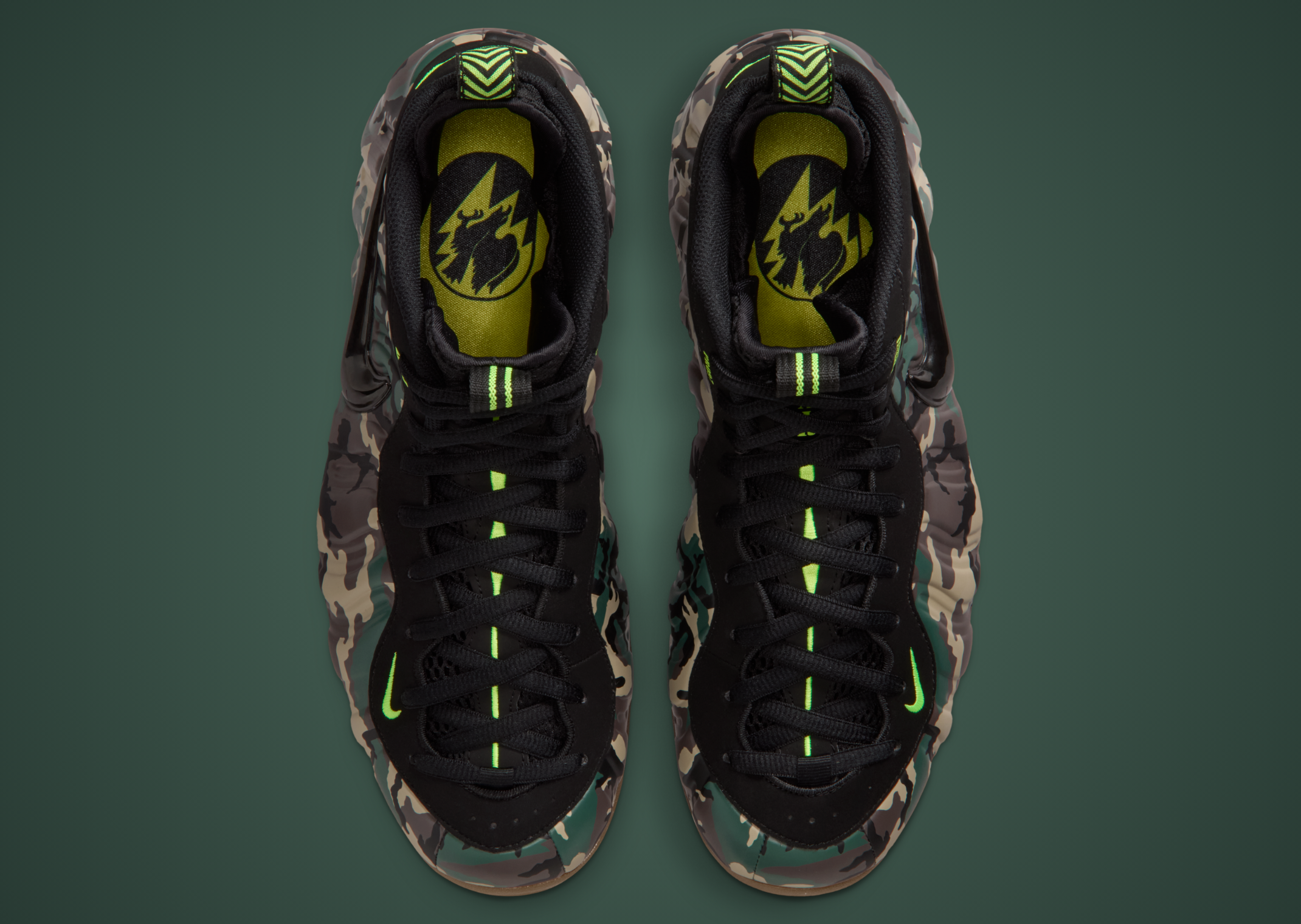 Nike Air Foamposite Pro Camo above