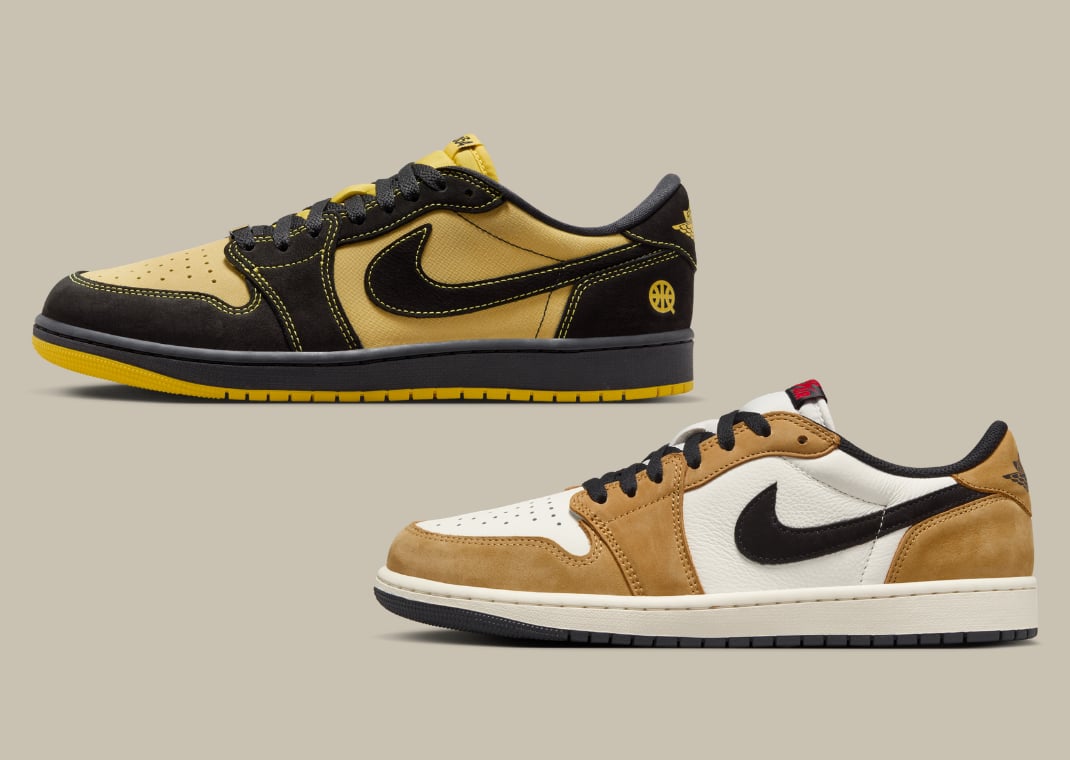 Air Jordan 1 Retro Low OG Quai 54 (top) and Air Jordan 1 Retro Low OG Rookie of the Year (bottom)