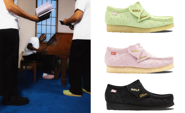 Tyler, The Creator's Golf Wang x Clarks Originals Wallabee
