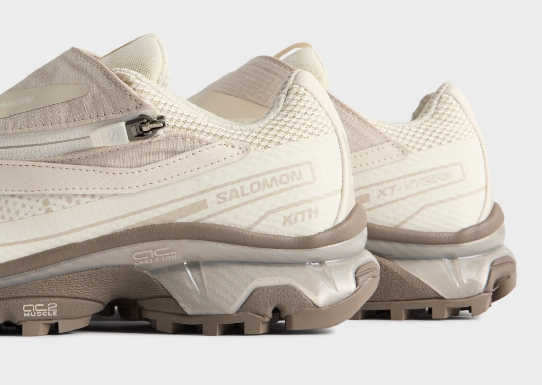 Kith x Salomon XT-Voyager 2 Vanilla Ice Heel