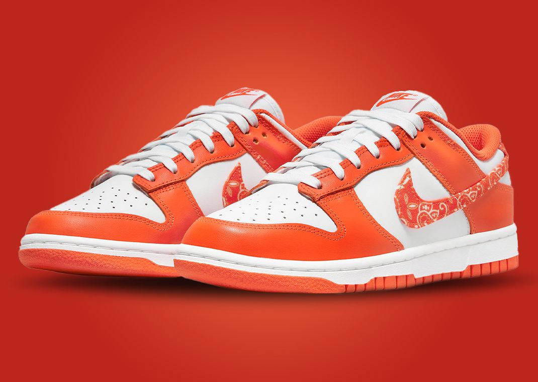 orange and white dunks release date