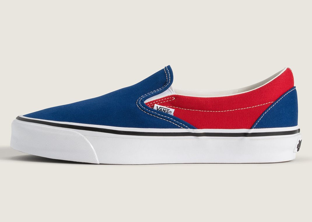 Engineered Garments x OTW by Vans Authentic Red Blue Lateral