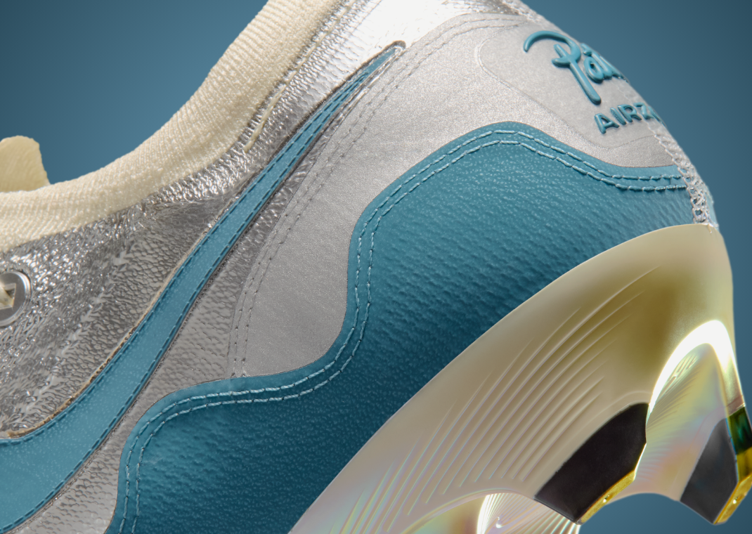 Patta x Nike Mercurial Zoom Vapor 16 Elite FG Waves Pack Aqua - Heel Detail