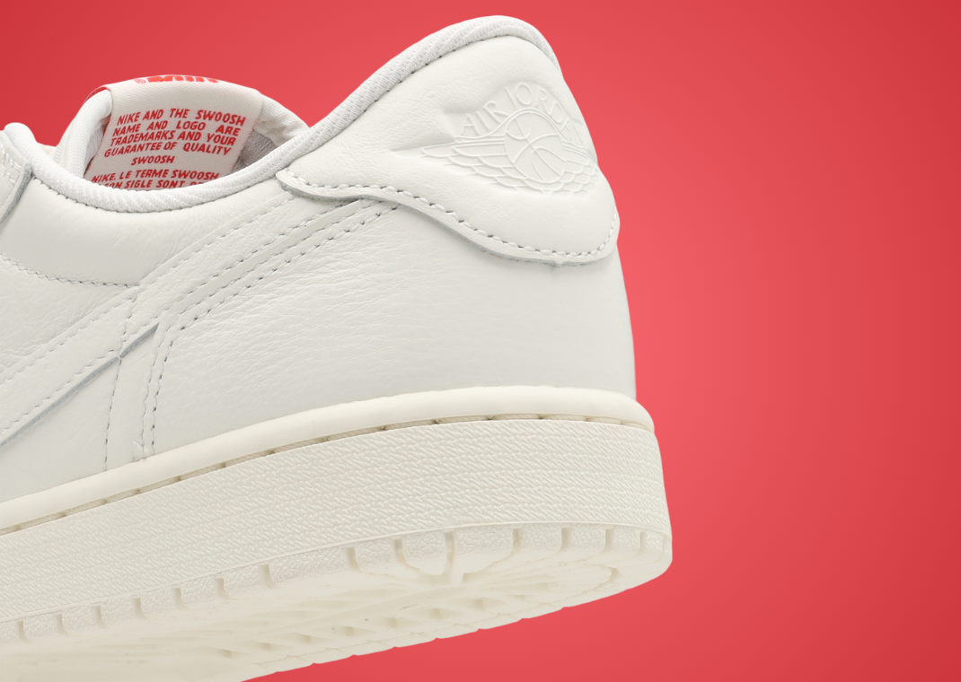 Air Jordan 1 Retro Low OG Sail heel stamp