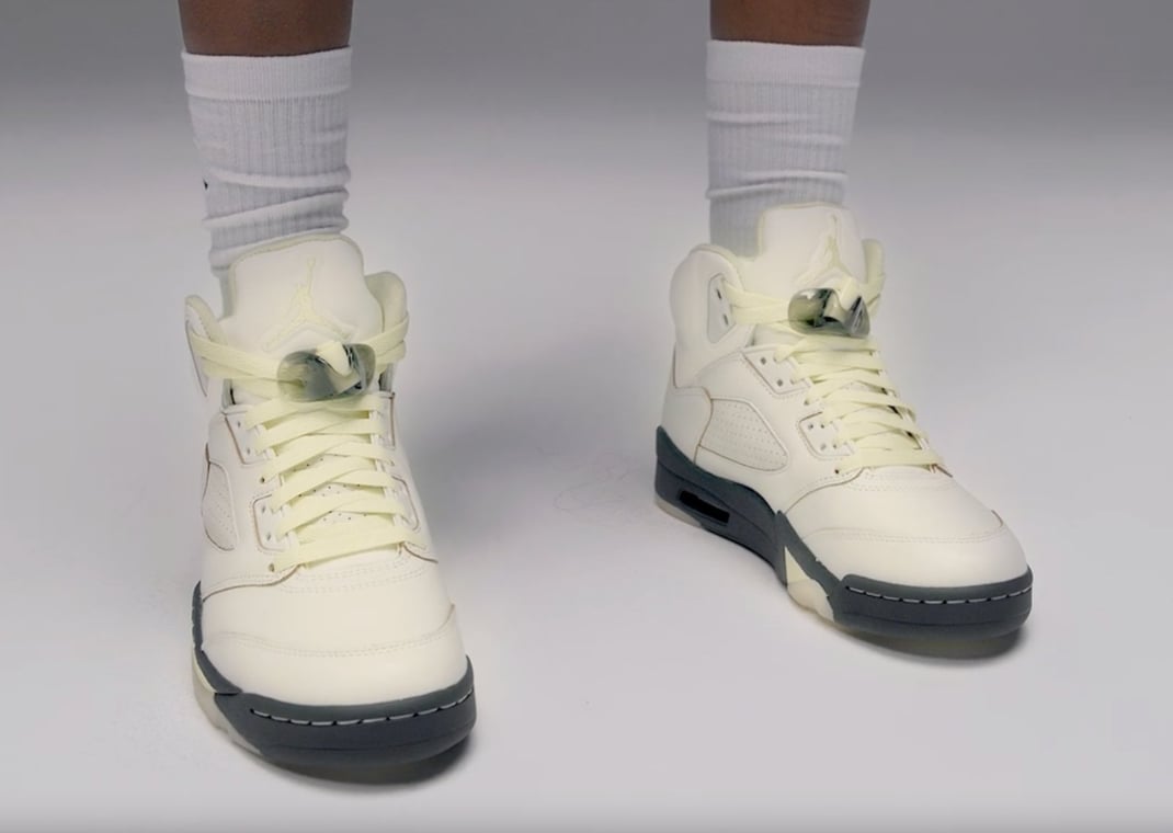 Air Jordan 5 Retro Sail Luminous Green (W)