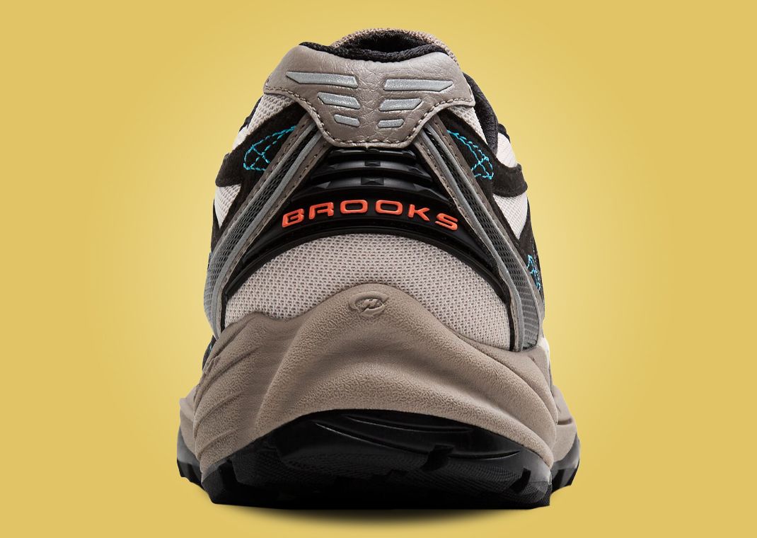 Brooks Cascadia 1 Moonbeam Black Camellia Heel