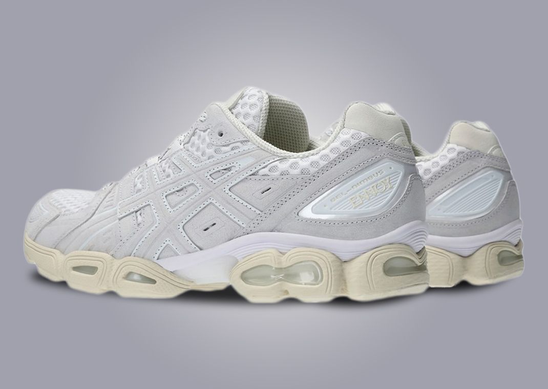 The Ennoy Professional x Asics Gel-Nimbus 9 White Heel Angle