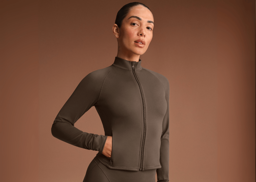 NikeSKIMS Matte Mock-Neck Full-Zip Jacket