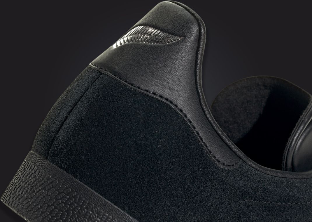 All Blacks x adidas Gazelle 25th Anniversary Heel