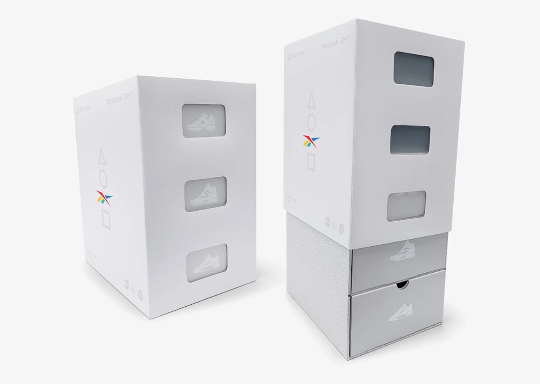 PlayStation x Reebok Triple Stack Packaging