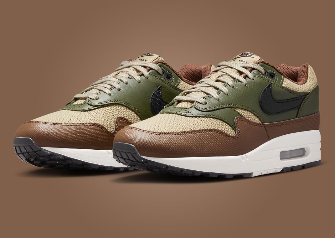 Nike Air Max 1 Neutral Olive Cacao Wow Angle