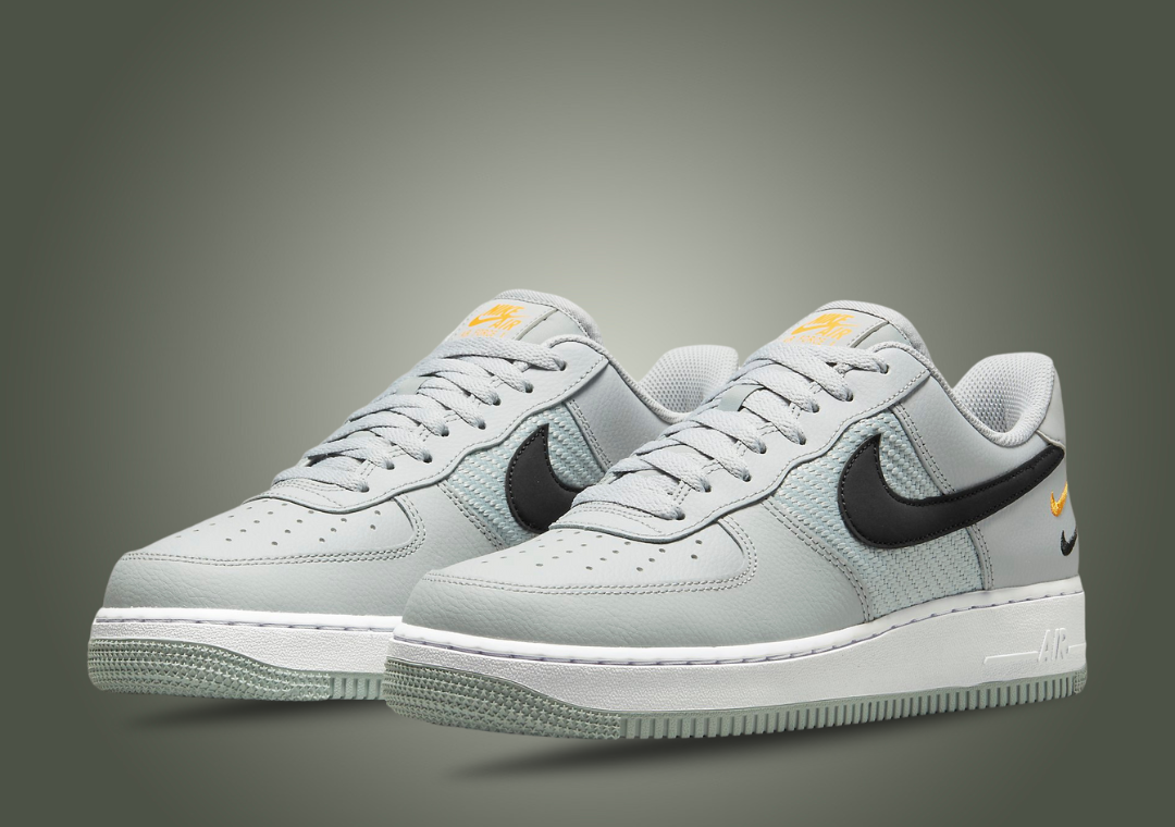 Nike Air Force 1 Low Wolf Grey Black University Gold