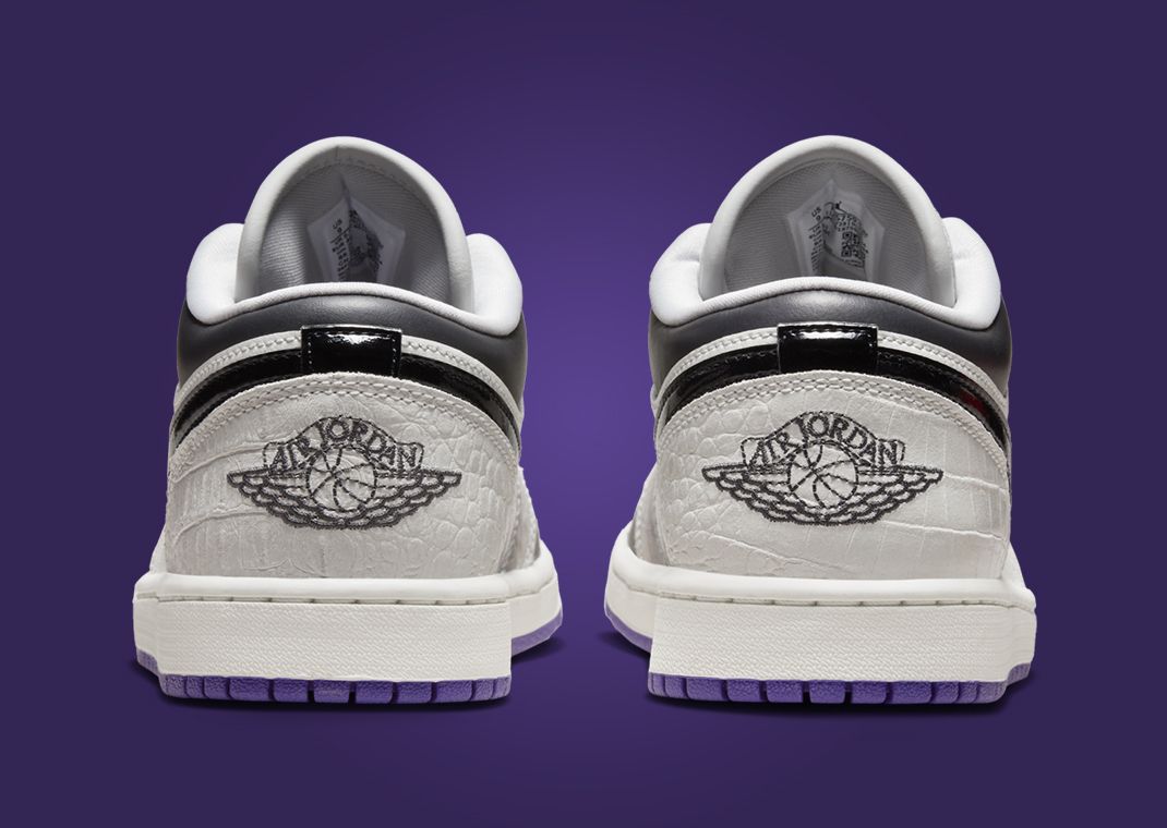 purple & grey jordans