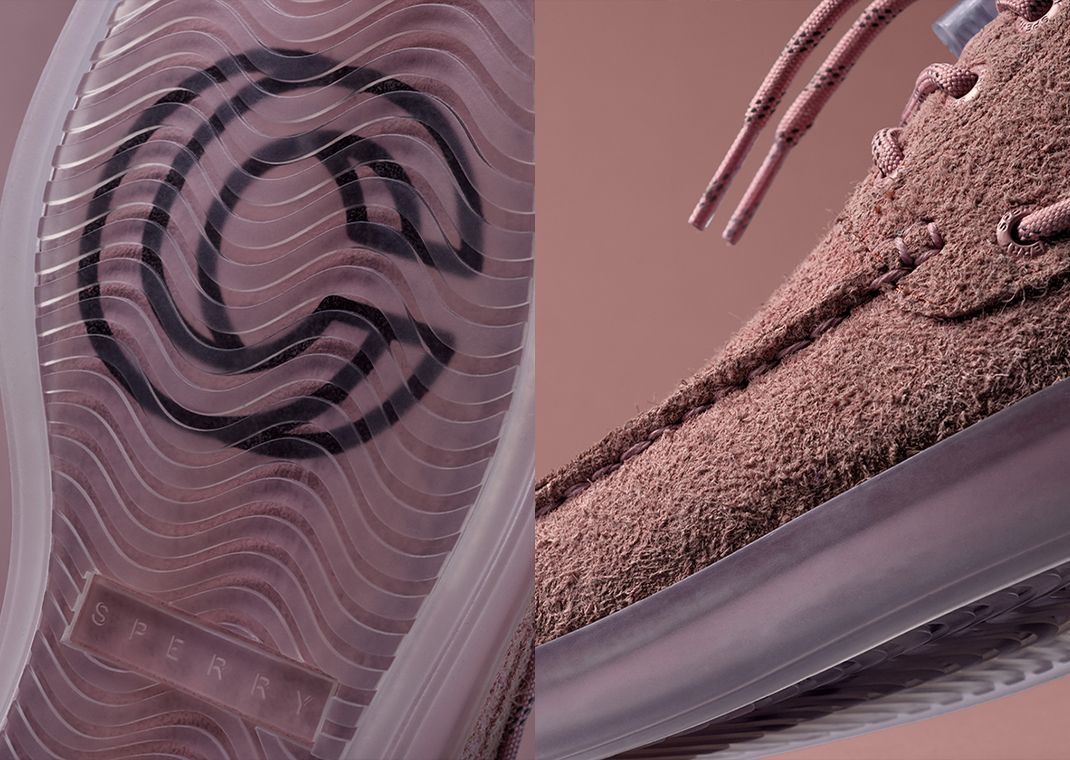 Concepts x Sperry Authentic Original Boat Shoe Dawn to Dusk Dawn Blush Detail