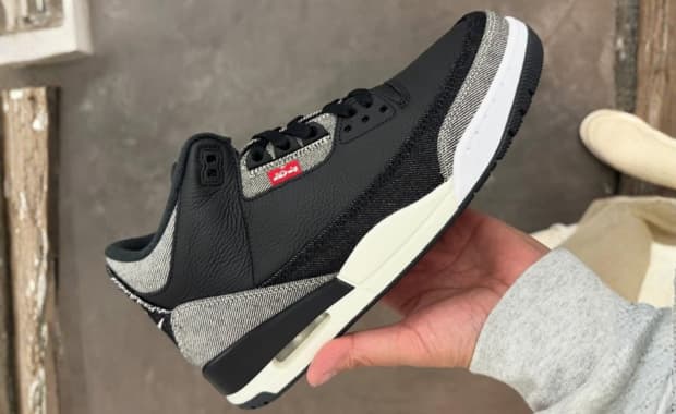 Levi's x Air Jordan 3 Retro Black Cement