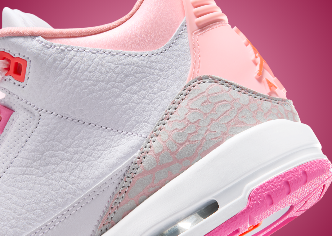 Air Jordan 3 Retro Spring Flowers (GS) - Heel Detail