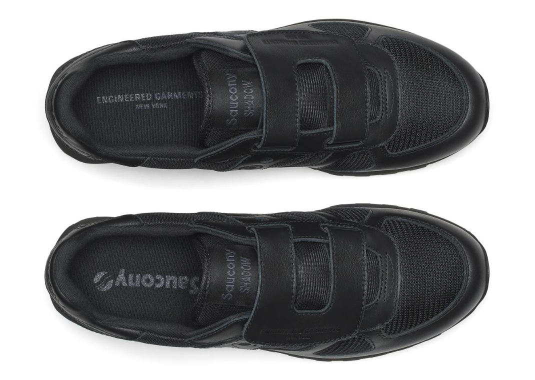 Engineered Garments x Saucony Shadow Double Velcro Black - Top