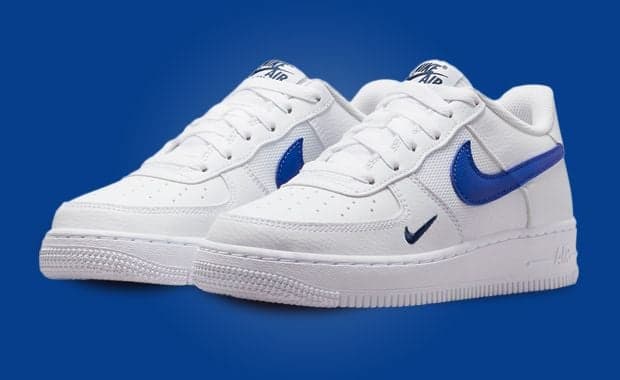 This Kids Exclusive Nike Air Force 1 Low Comes Accented By Game Royal And Midnight Navy