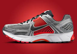 Nike Zoom Vomero 5 Bright Crimson Metallic Silver Medial