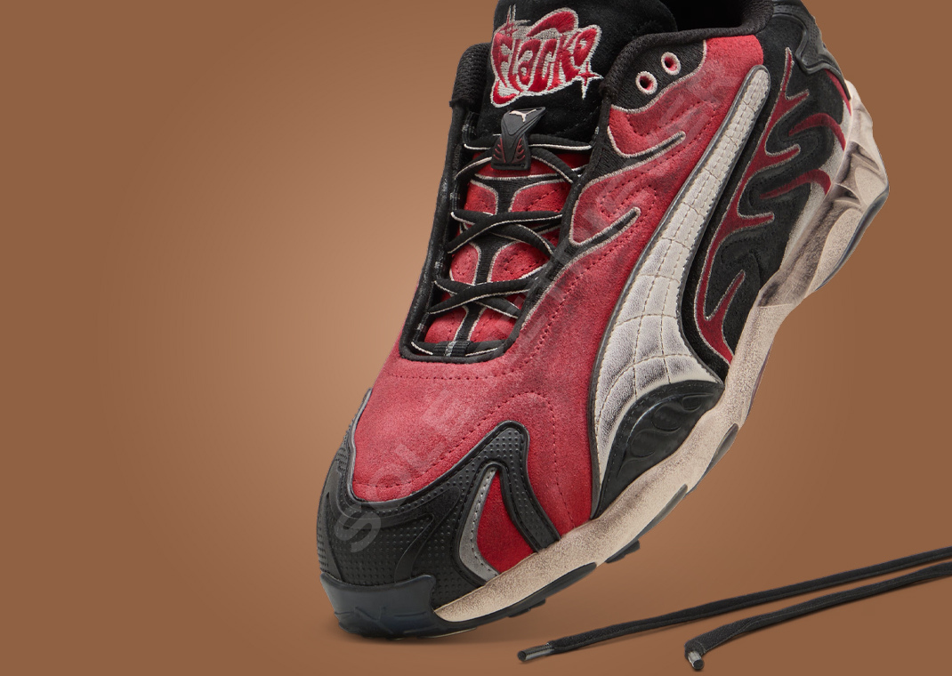 A$AP Rocky x Puma Inhale Distressed Red Black Toe