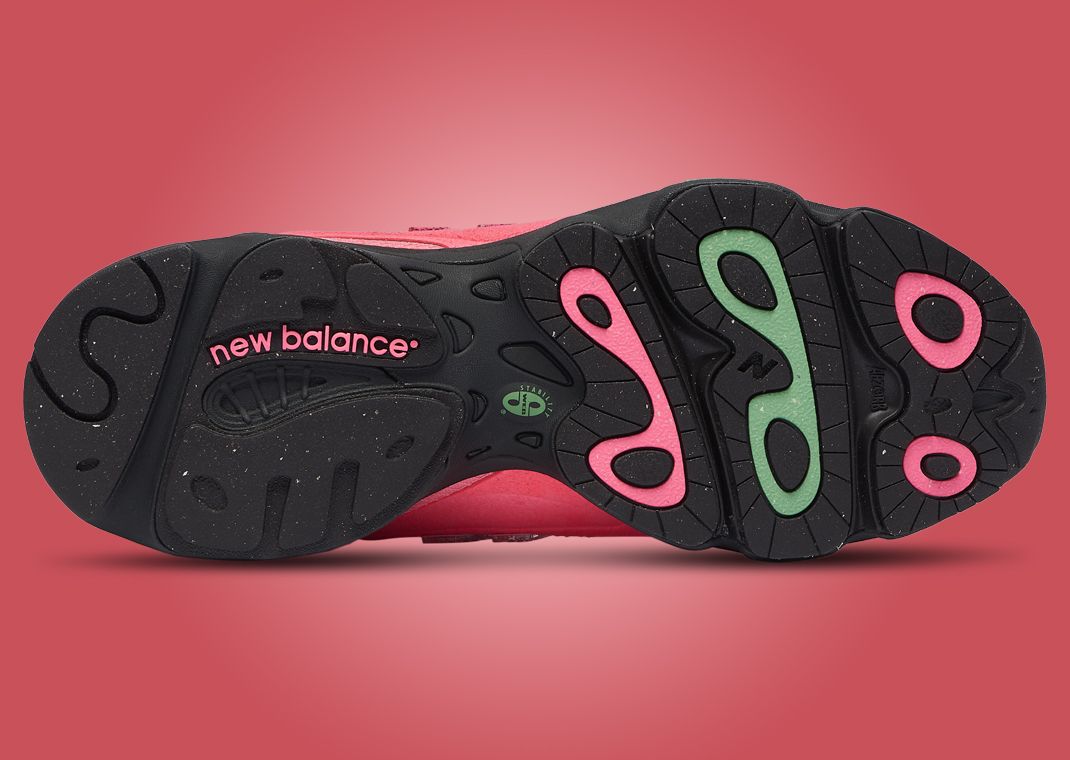 New Balance 1000 Black Pink Green - Bottom